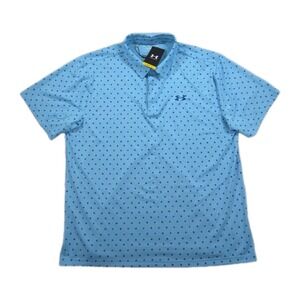 New Under Armour Playoff Polo Mens 2XL XXL Short‎ Sleeve Floral Shirt Loose Fit